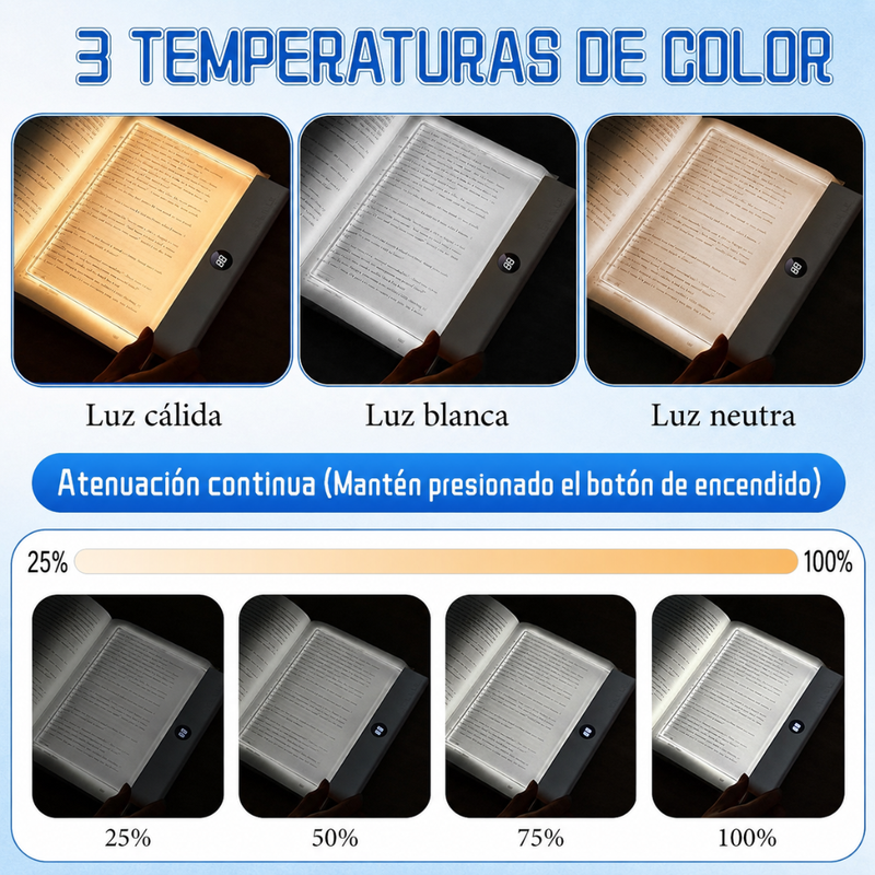 Luz de lectura LED Nocturna para libros